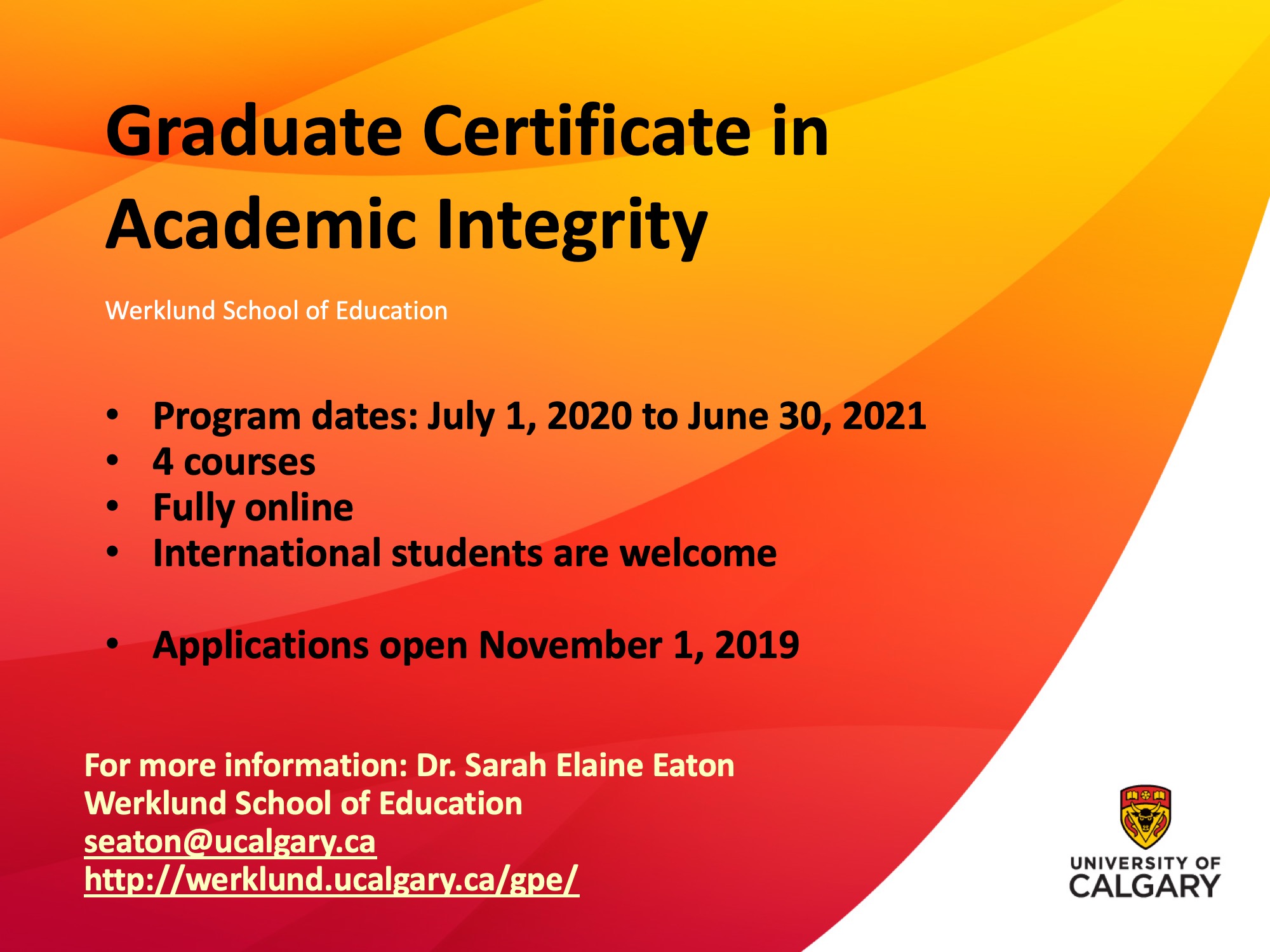 MEd Cert - Academic Integrity