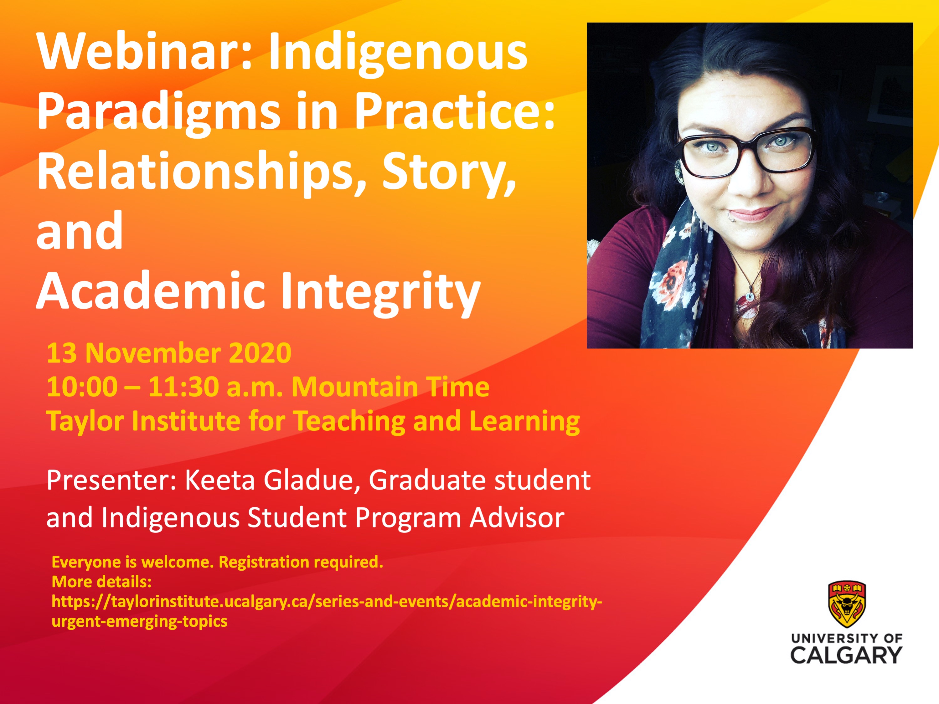 Indigenous Academic Integrity Webinar - Keeta Gladue