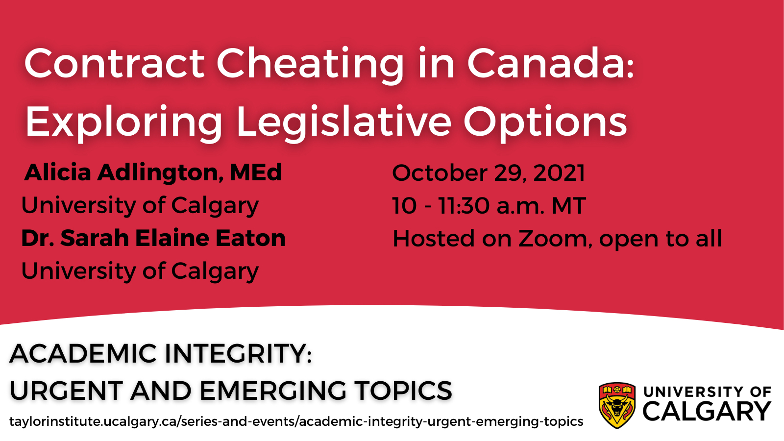 ACADEMIC INTEGRITY: URGENT AND EMERGING TOPICS