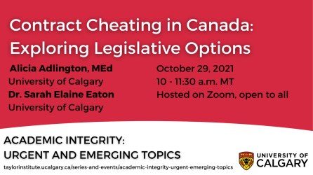 ACADEMIC INTEGRITY: URGENT AND EMERGING TOPICS